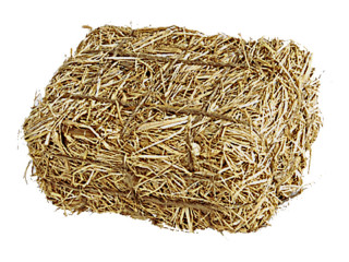 bales of straw nature 35x25x21cm