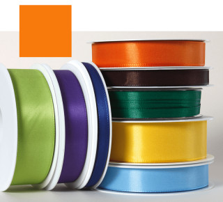 Textilband orange 15mm breit x 50m/Rolle