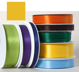 Textilband sonnengelb 25mm breit x 50m/Rolle