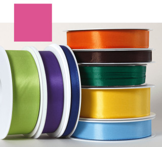 Textilband pink 15mm breit x 50m/Rolle