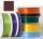 Textilband dunkelbraun 25mm breit x 50m/Rolle