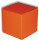 Colour Cube L orange-rot 140 x 140 x 140mm