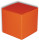 Colour Cube L orange-rot 140 x 140 x 140mm
