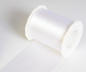 Satinband Adria weiss 112mm breit x 25m/Rolle