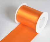 Satinband Adria orange 112mm breit x 25m/Rolle