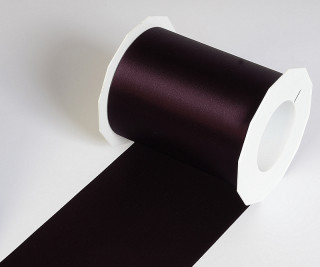 Satinband Adria aubergine 112mm breit x 25m/Rolle