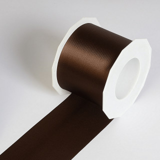 Satinband Adria braun 72mm breit x 25m/Rolle