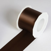 Satinband Adria braun 72mm breit x 25m/Rolle
