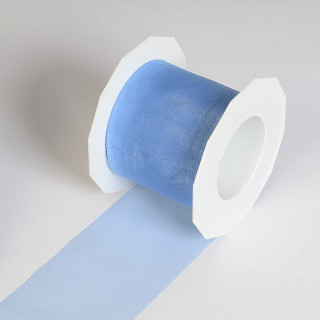 Chiffonband Sheer hellblau 72mm x 25m/Rolle
