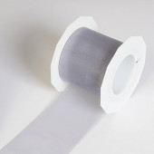Chiffonband Sheer silber 72mm x 25m/Rolle