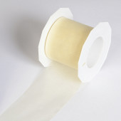 Chiffonband Sheer crème 72mm x 25m/Rolle