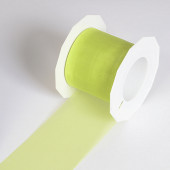 Chiffonband Sheer hellgrün 72mm x 25m/Rolle