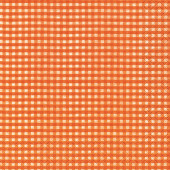 Servietten Vichy Zellstoff 33 x33cm 20 Stk.orange/weiss