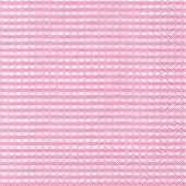 Servietten Vichy Zellstoff 33 x 33cm 20 Stk. rosa/weiss