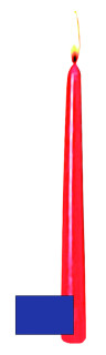 Spitzkerzen dunkelblau 25cm hoch, Ø 2.5cm, 12 Stk.