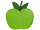 Apfel "Grande" XL 59 x 11,5 x 58cm grün