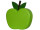 apple "grande" XL 59 x 11,5 x 58cm green