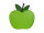 Apfel "Grande" L 38 x 9,5 x 38cm grün