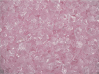 Glasnuggets rosa Ø 2 - 4mm, 650g, 550ml