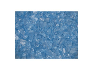 Glasnuggets hellblau Ø 2 - 4mm, 650g, 550ml