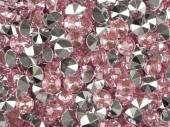 diamonds pink/mirror 10mm, 75ml, approx. 150 pieces