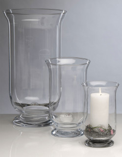 Windlichtglas Hurricane 30cm hoch x Ø 17cm