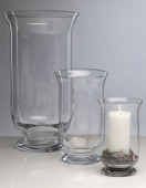 Windlichtglas Hurricane 30cm hoch x Ø 17cm