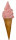 Softice-Cornet Erdbeer 19 x Ø 5,5cm