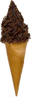 Softice-Cornet Chocolat 19 x Ø 5,5cm