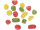 Fruchtgummi mit Zucker 16 St bunt, 2,5 - 4cm