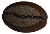 Kaffeebohne XXL braun 25 x 17 x 9cm