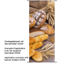 Textilbanner Brot braun 75x180cm Schlauchnaht oben+unten
