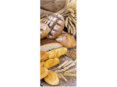 Textilbanner Brot braun 75x180cm Schlauchnaht oben+unten