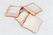 Toastscheiben 4er Set 11 x 11cm,  PVC