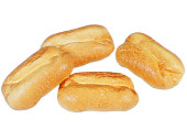 Brötchen länglich 4er Set 6 x 10cm,  Kunststoff