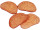 Brotscheiben braun 4er Set 9 x 14cm,  PVC
