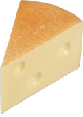 Emmentalerkäse-Ecken 4er Set 9 x 6 x 5cm,  PVC