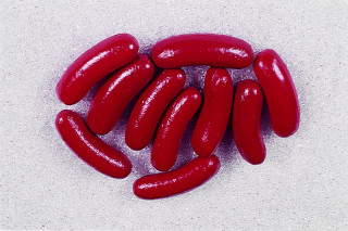 Würstchen klein rot 10er Set Ø 3 x 9,5cm
