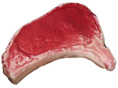 Beefsteak roh rot/weiss 22 x 15cm,  PVC