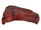 Beefsteak gegrillt braun 22 x 15cm, Kunststoff
