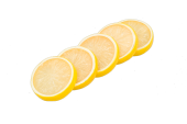 Zitronenscheiben 5er Set gelb, Ø 5 x 1cm