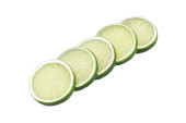 Limonenscheiben 5er Set grün, Ø 5 x 1cm