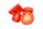 Tomatenstücke 4er Set rot 5 - 7cm