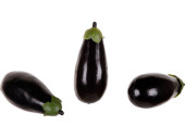 Aubergine 3er Set 13,5 x 6cm PVC