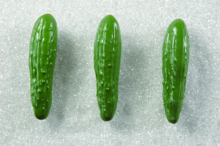 Gurke grün 3er Set 18 x Ø 5cm Kunststoff