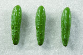 Gurke grün 3er Set 18 x Ø 5cm Kunststoff