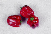 Paprika rot 3er Set 11 x 8,5cm PVC