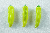 Paprika spitz gelb 3er Set 16cm lang Kunststoff