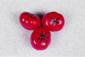 Tomate rot 3er Set Ø 8 x 6,5cm PVC