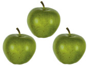 Apfel grün 3er Set 7.5 x 6,5cm PVC